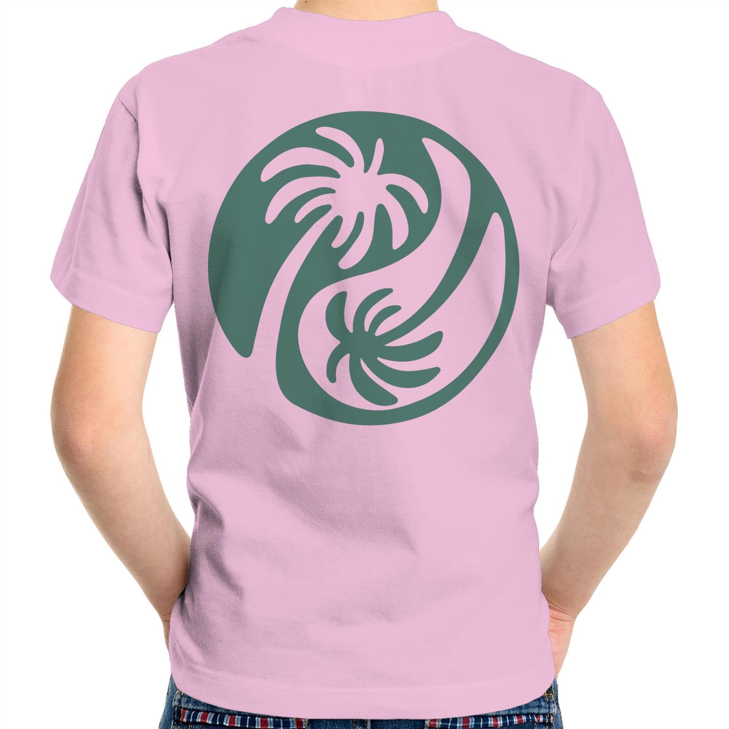Cali Green Ying Yang - Kids Tee