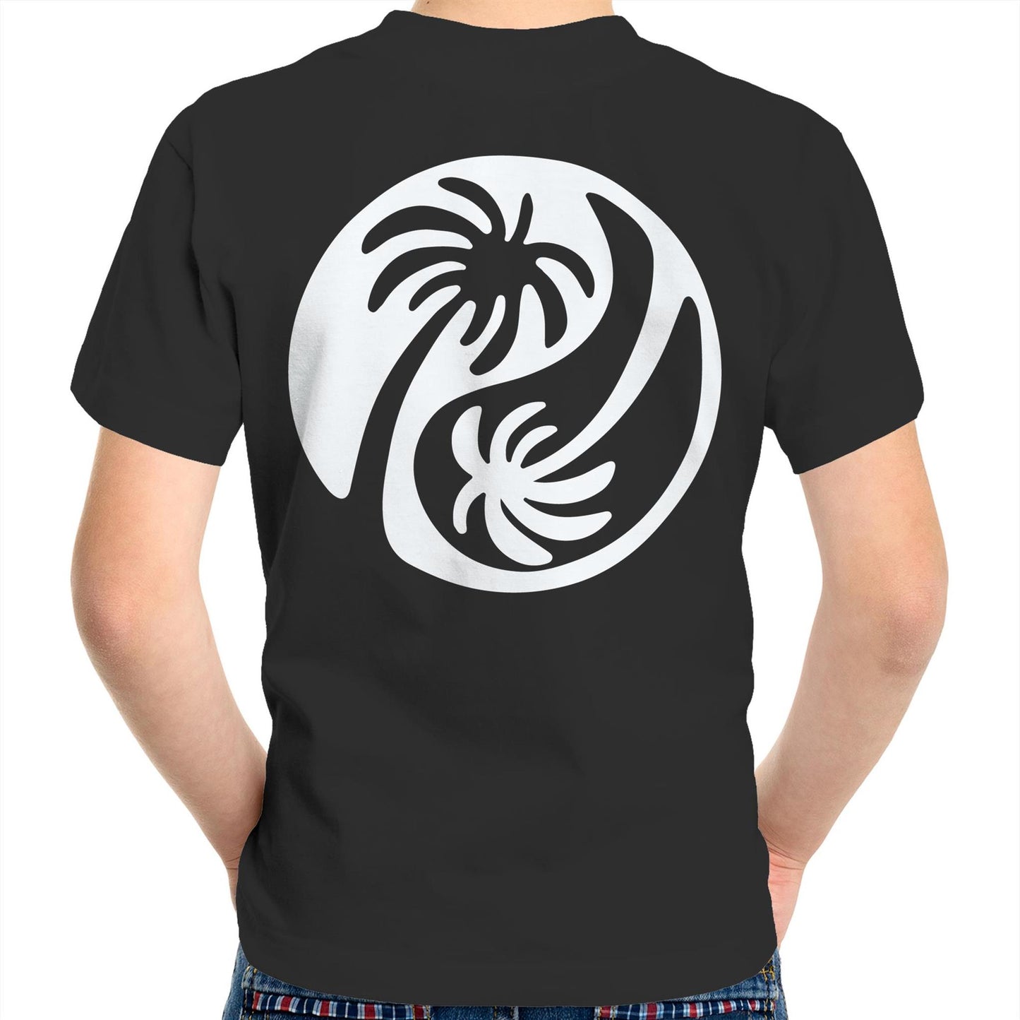 Cali White Ying Yang - Kids Tee