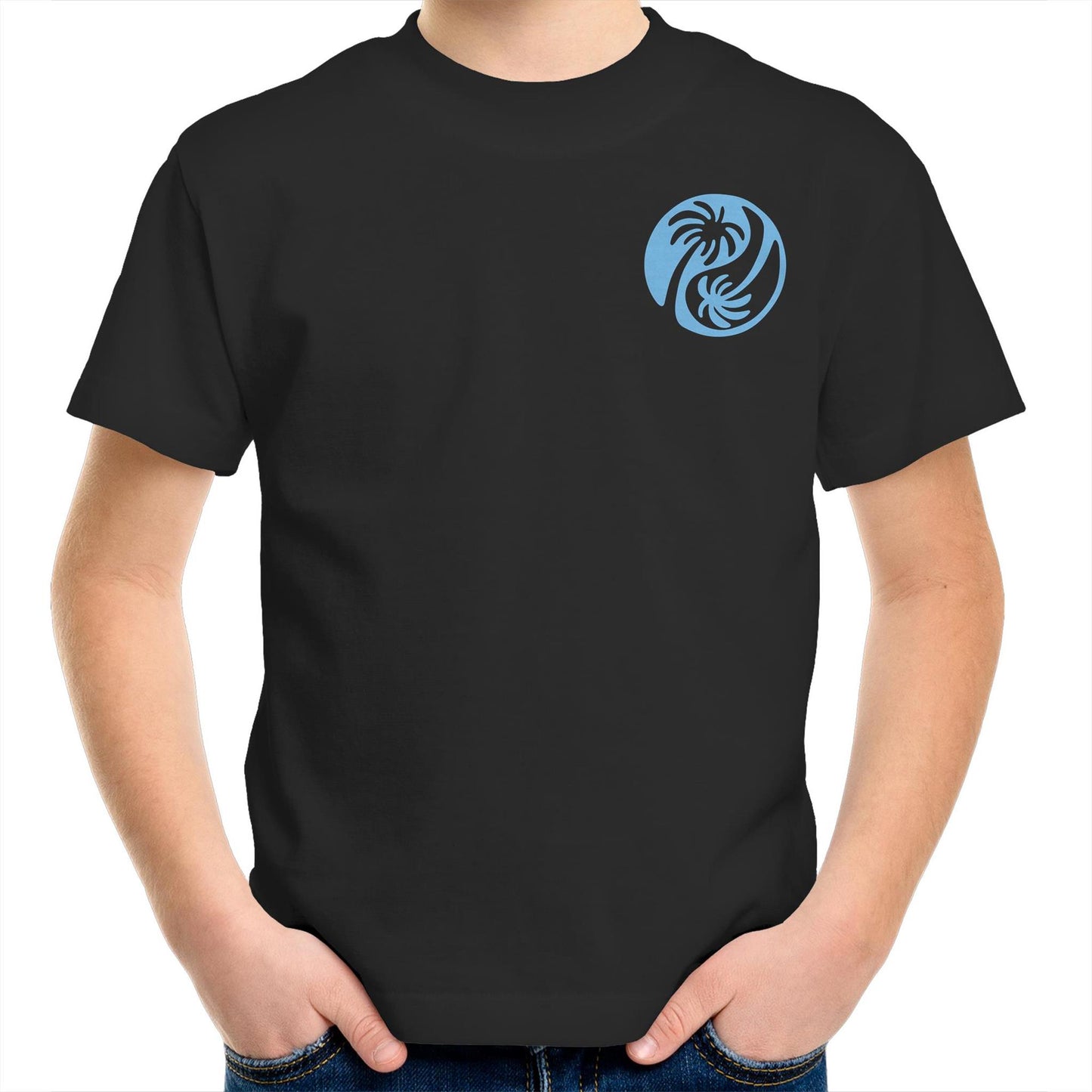 Cali Blue Ying Yang - Kids Tee