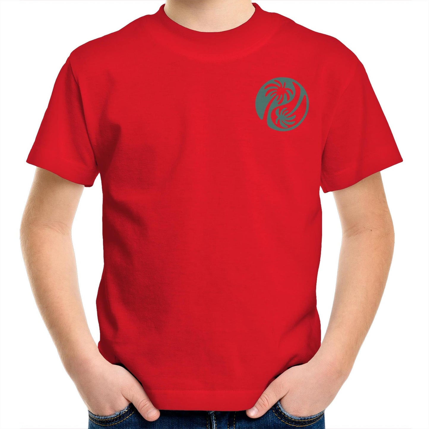 Cali Green Ying Yang - Kids Tee