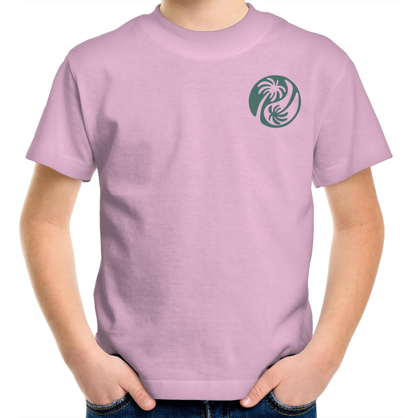 Cali Green Ying Yang - Kids Tee