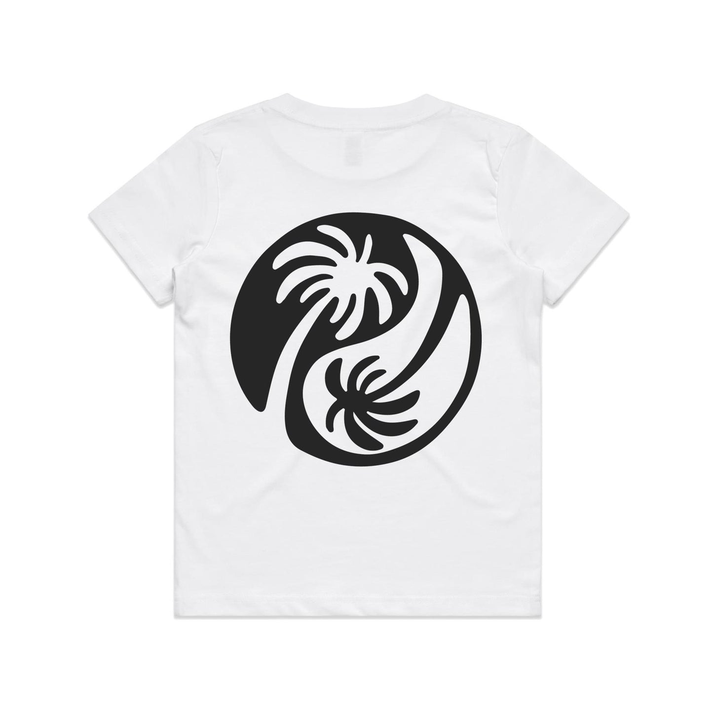 Youth Yin - Yang Palm Tee - Black Logo