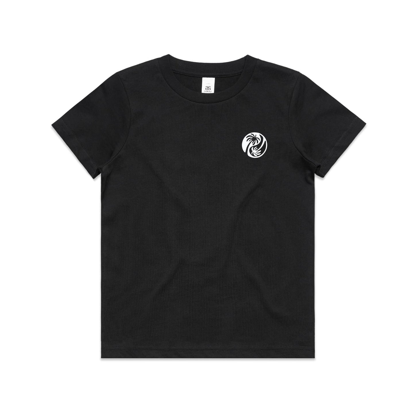 Youth Yin - Yang Palm Tee - White Logo