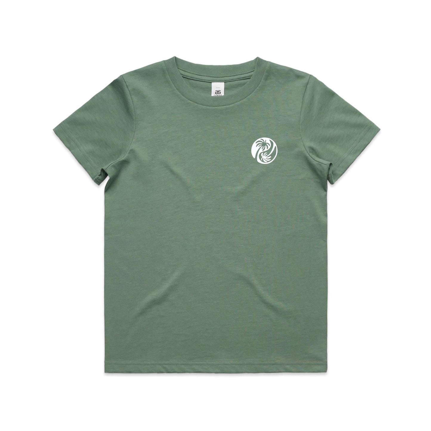 Youth Yin - Yang Palm Tee - White Logo