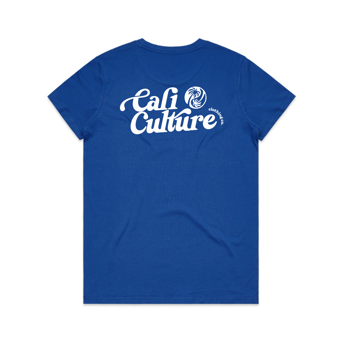 Blue Day Tee - Women's White Back Logo
