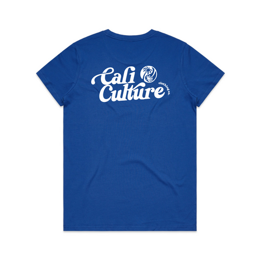 Blue Day Tee - Women's White Back Logo