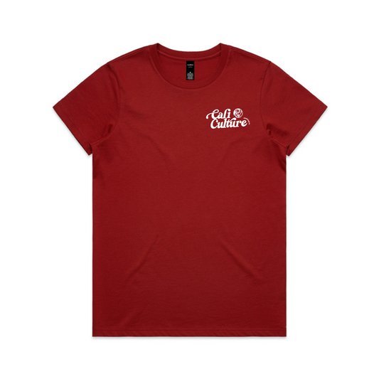Red Day Tee - Women's White Logo
