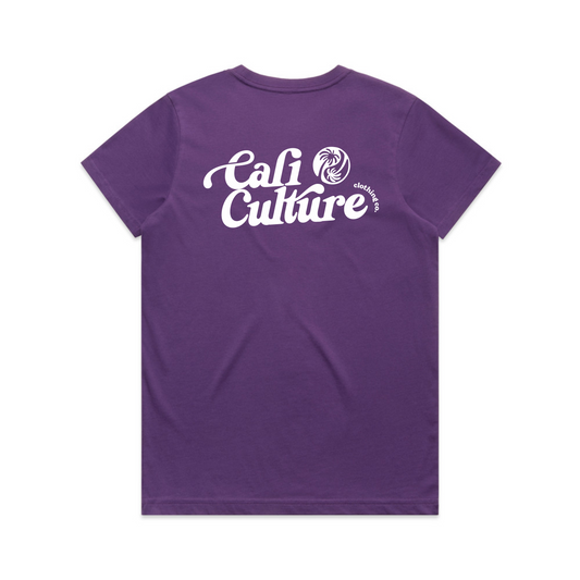 Purple Day Tee's - Women's White Back Logo