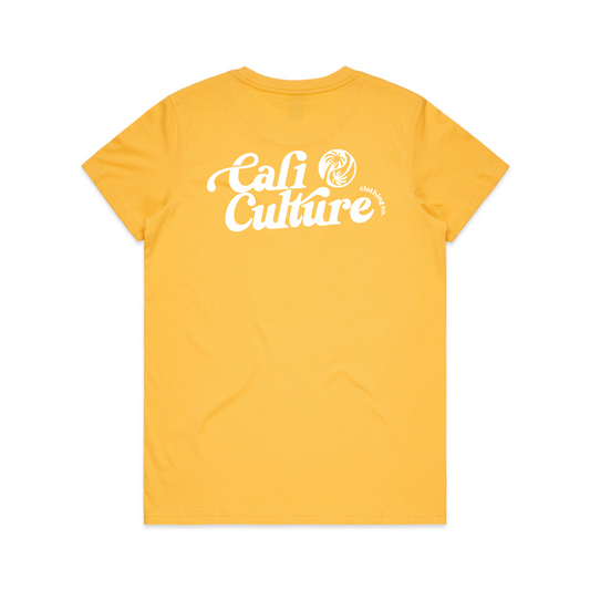 Yellow Day Tee - Women's White Back Logo