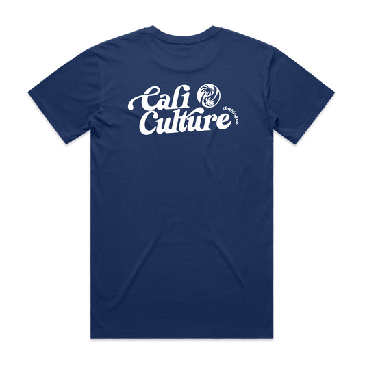 Blue Day Tee - Men's White Back Logo