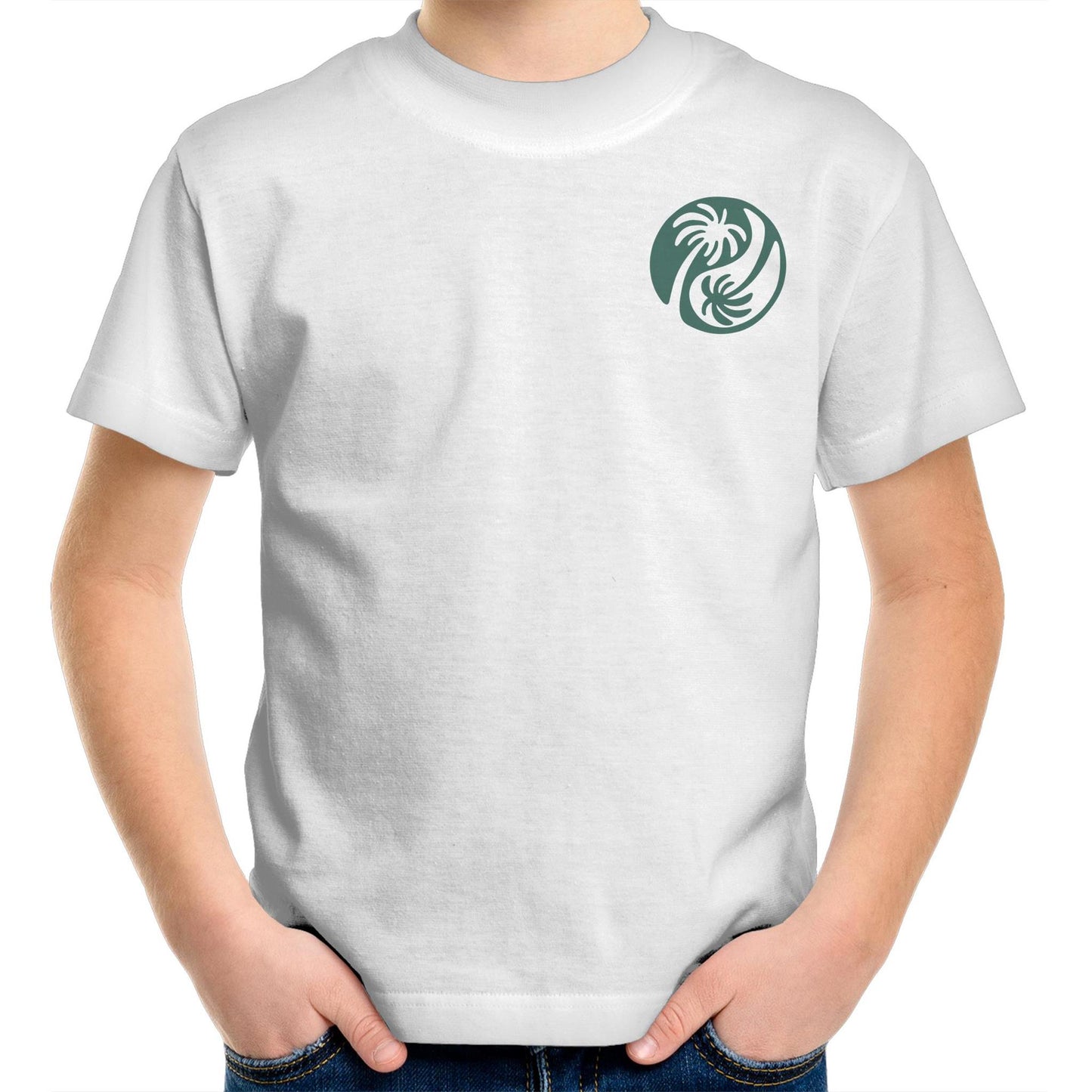 Cali Green Ying Yang - Kids Tee
