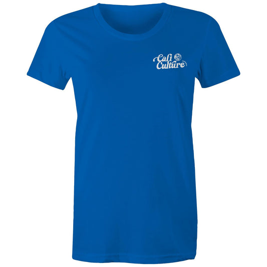 Blue Day Tee - Women's White Logo