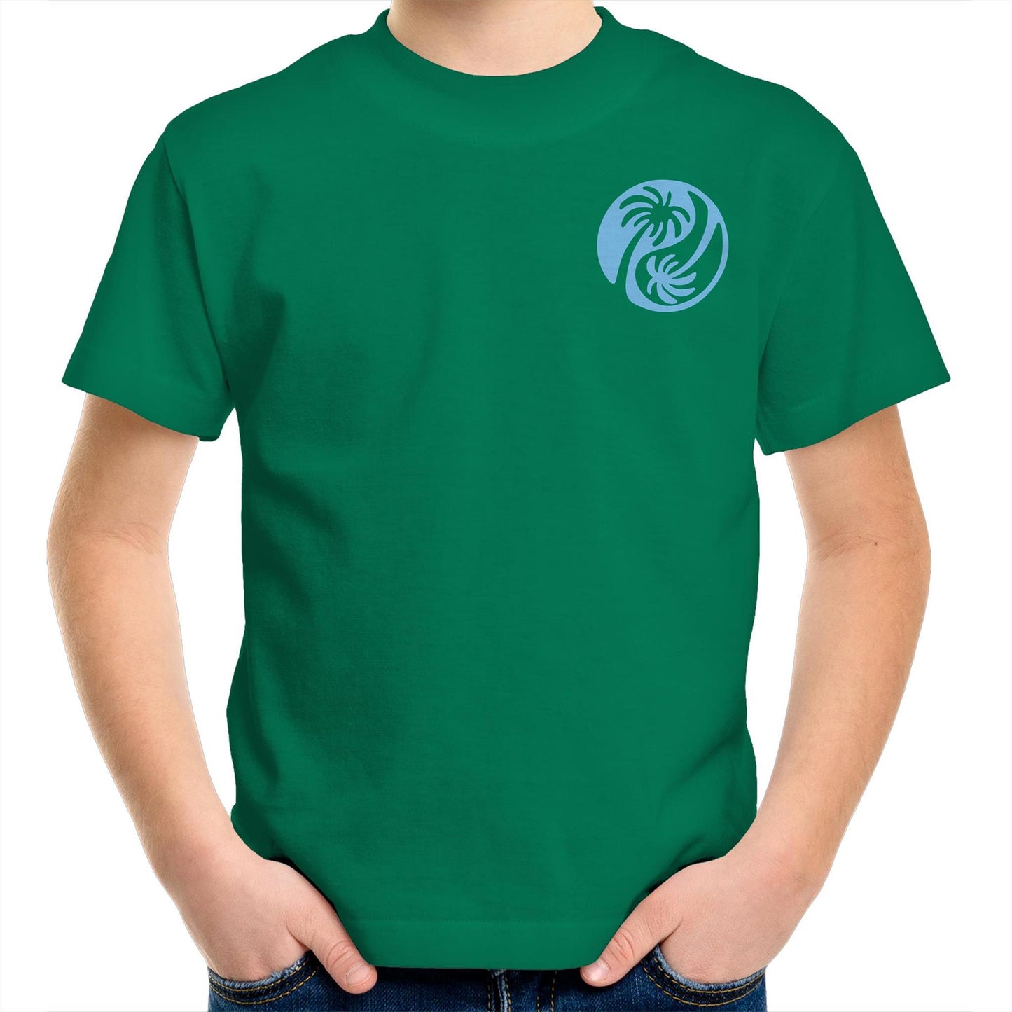 Cali Blue Ying Yang - Kids Tee