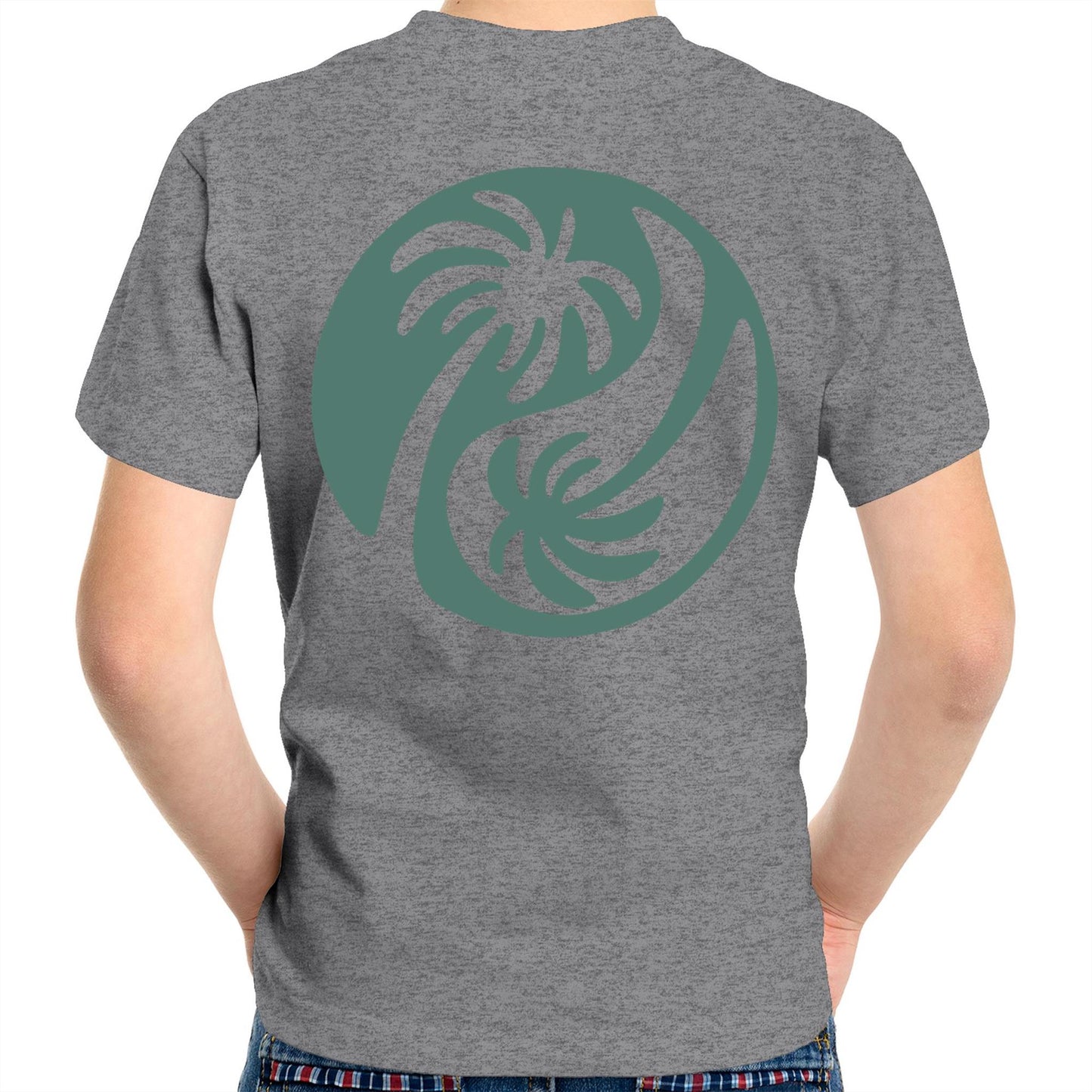 Cali Green Ying Yang - Kids Tee