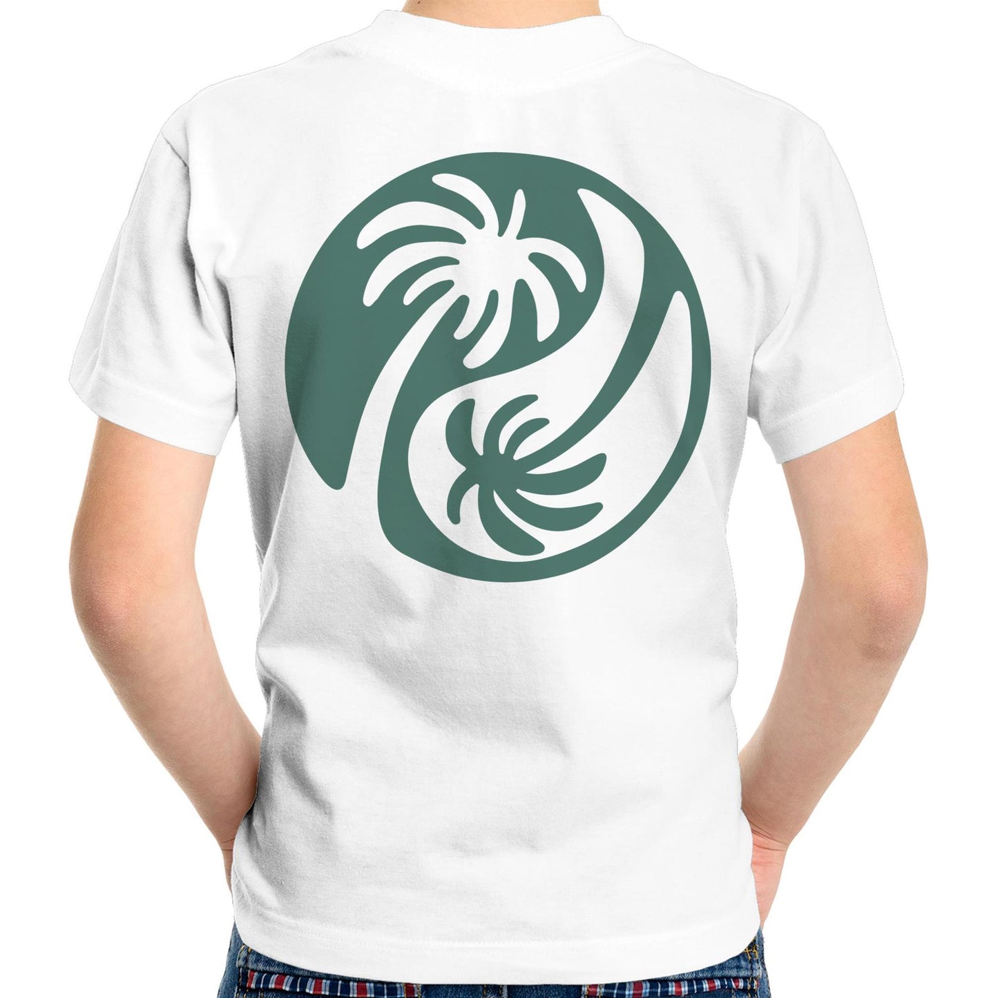 Cali Green Ying Yang - Kids Tee