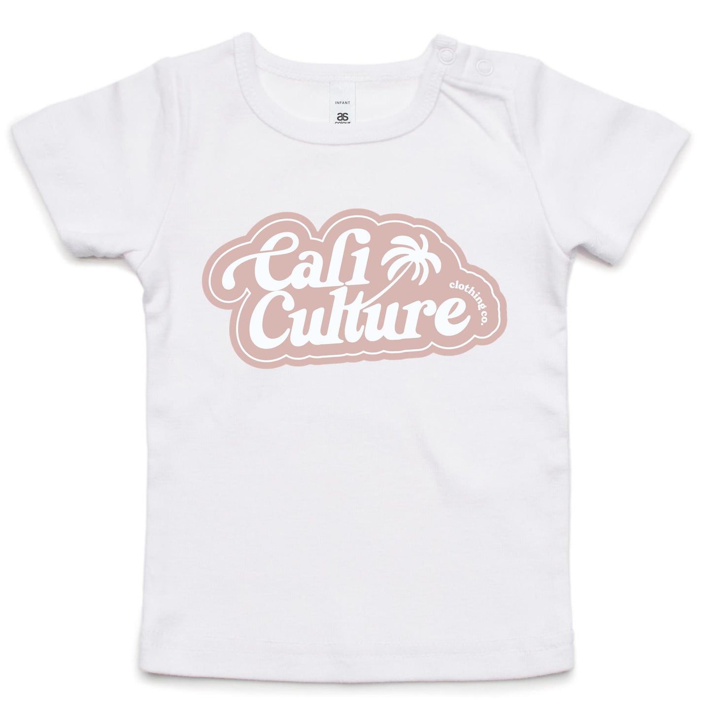 Cali Pink Bubble Palm - Infant Tee