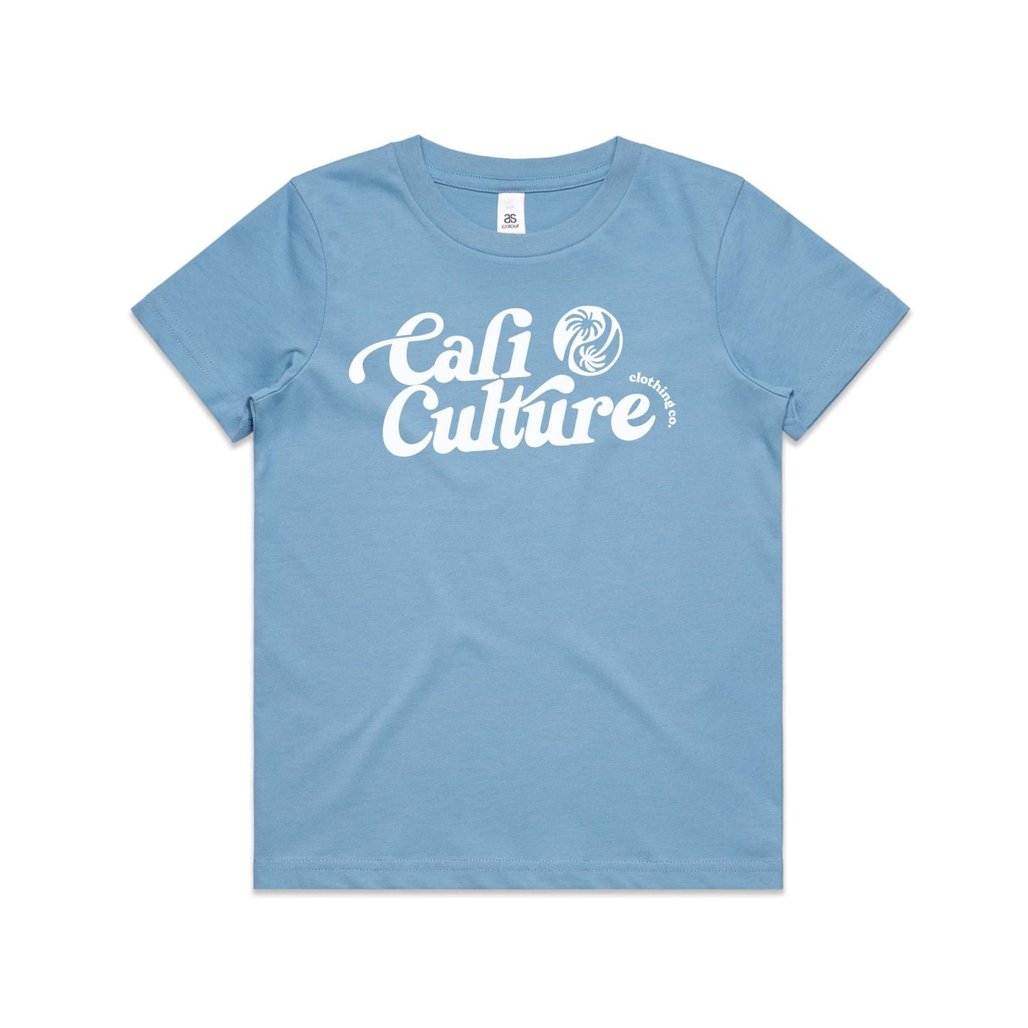 Blue Day Tee - White Cali Culture Youth