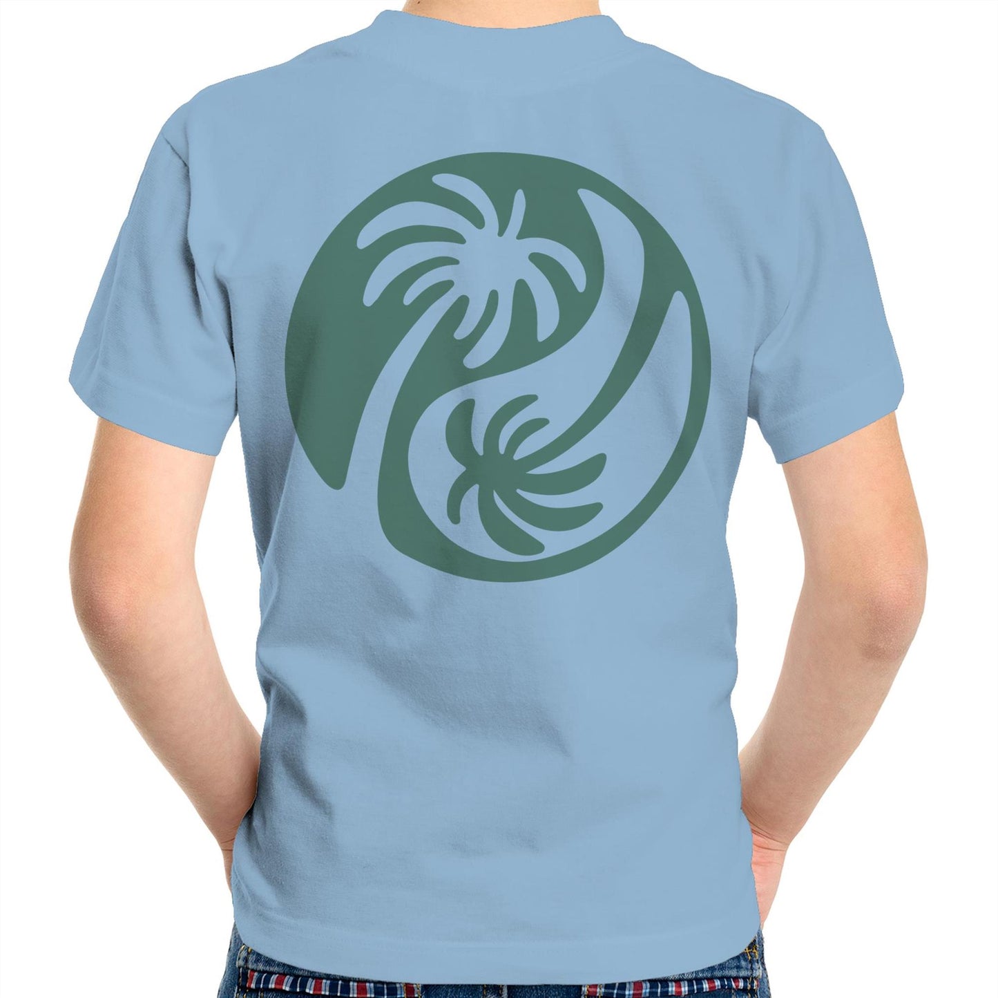 Cali Green Ying Yang - Kids Tee