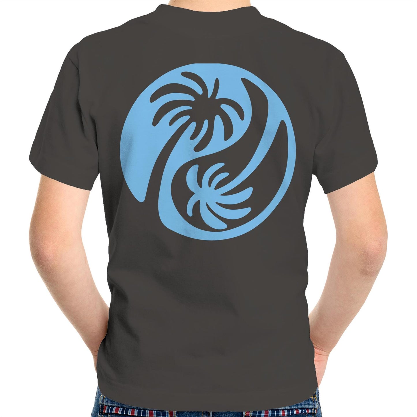 Cali Blue Ying Yang - Kids Tee
