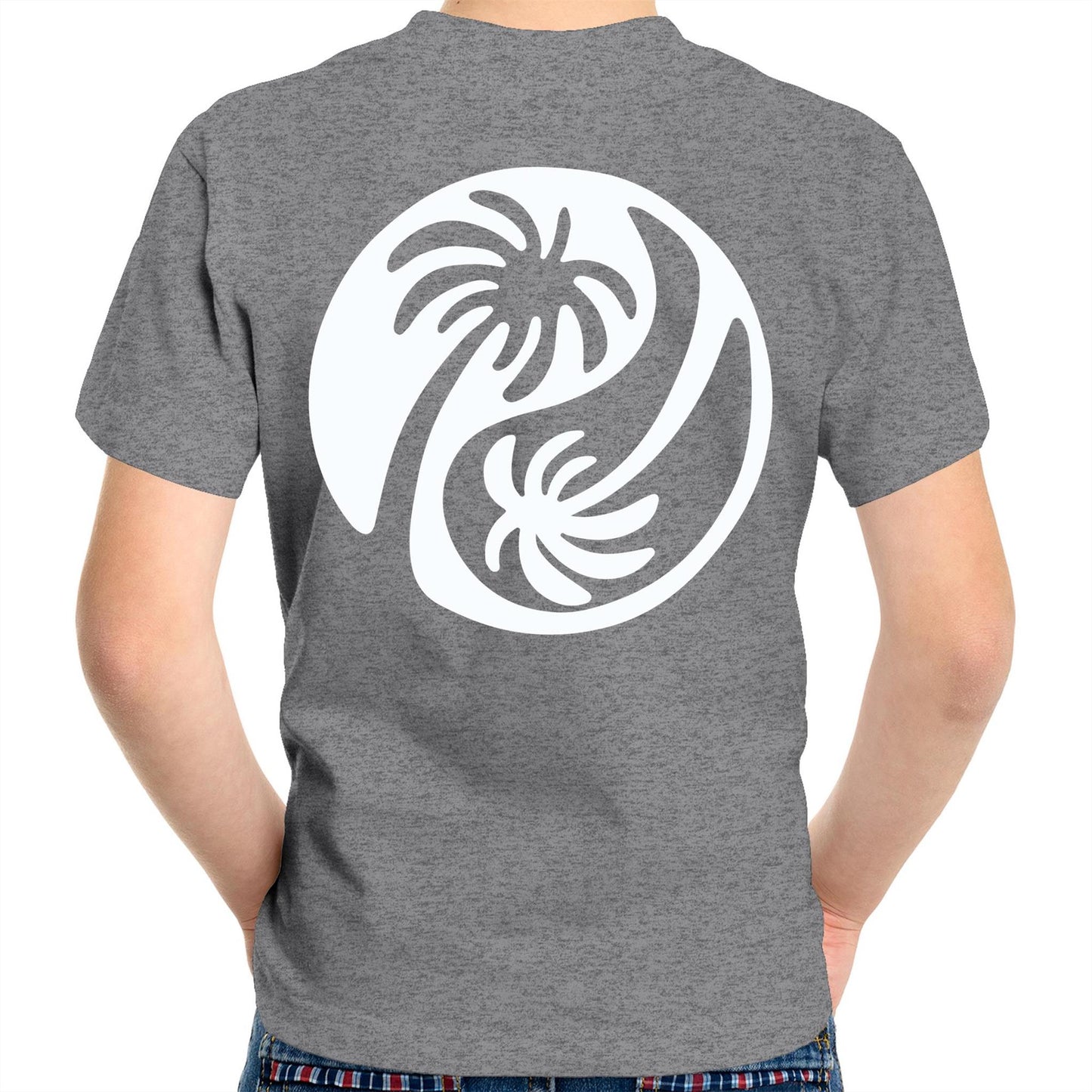 Cali White Ying Yang - Kids Tee