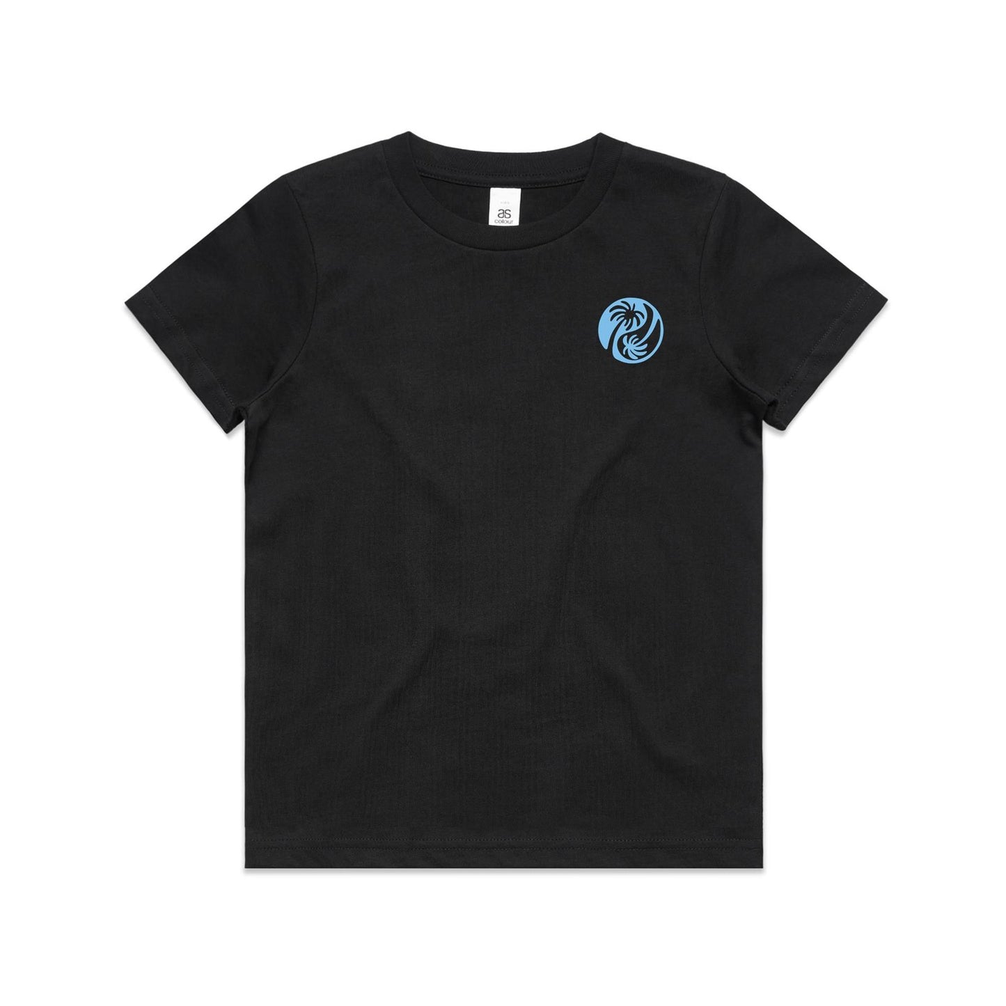 Youth Yin - Yang Palm Tee - Blue Logo