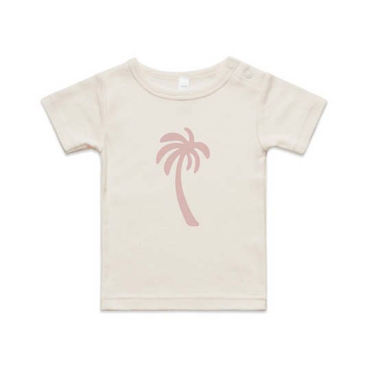Mini Palm Tee - Pink Palm