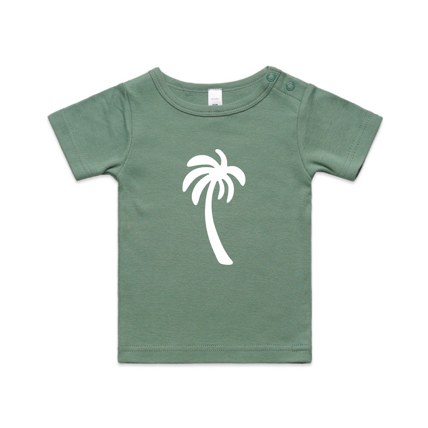 Mini Palm Tee - White Palm