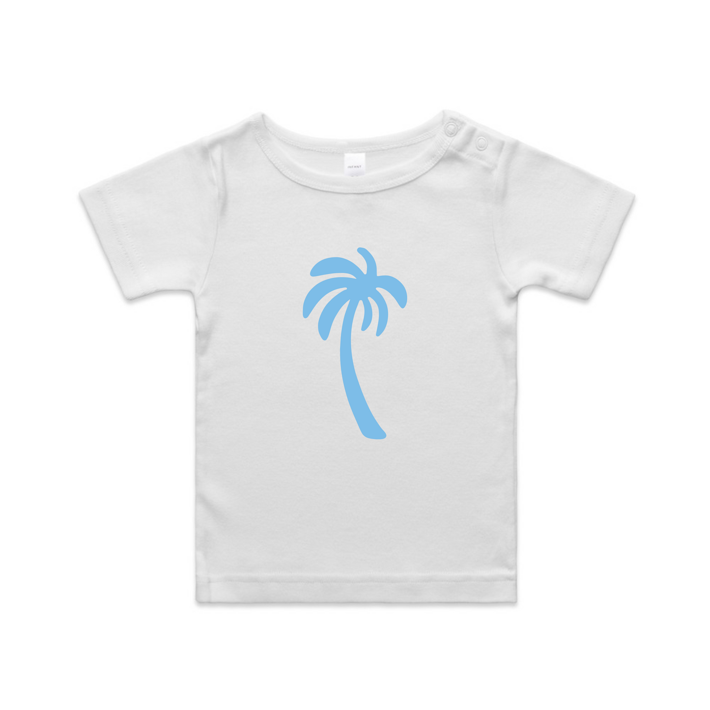 Mini Palm Tee - Blue Palm