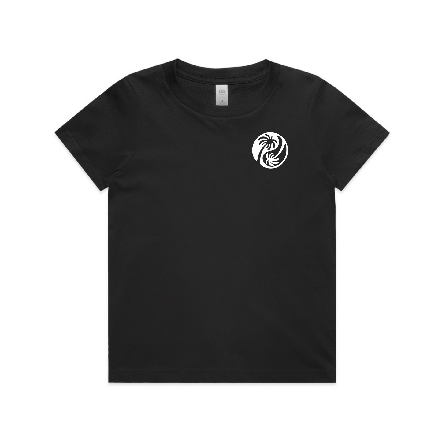 Kids White Yin-Yang Tee